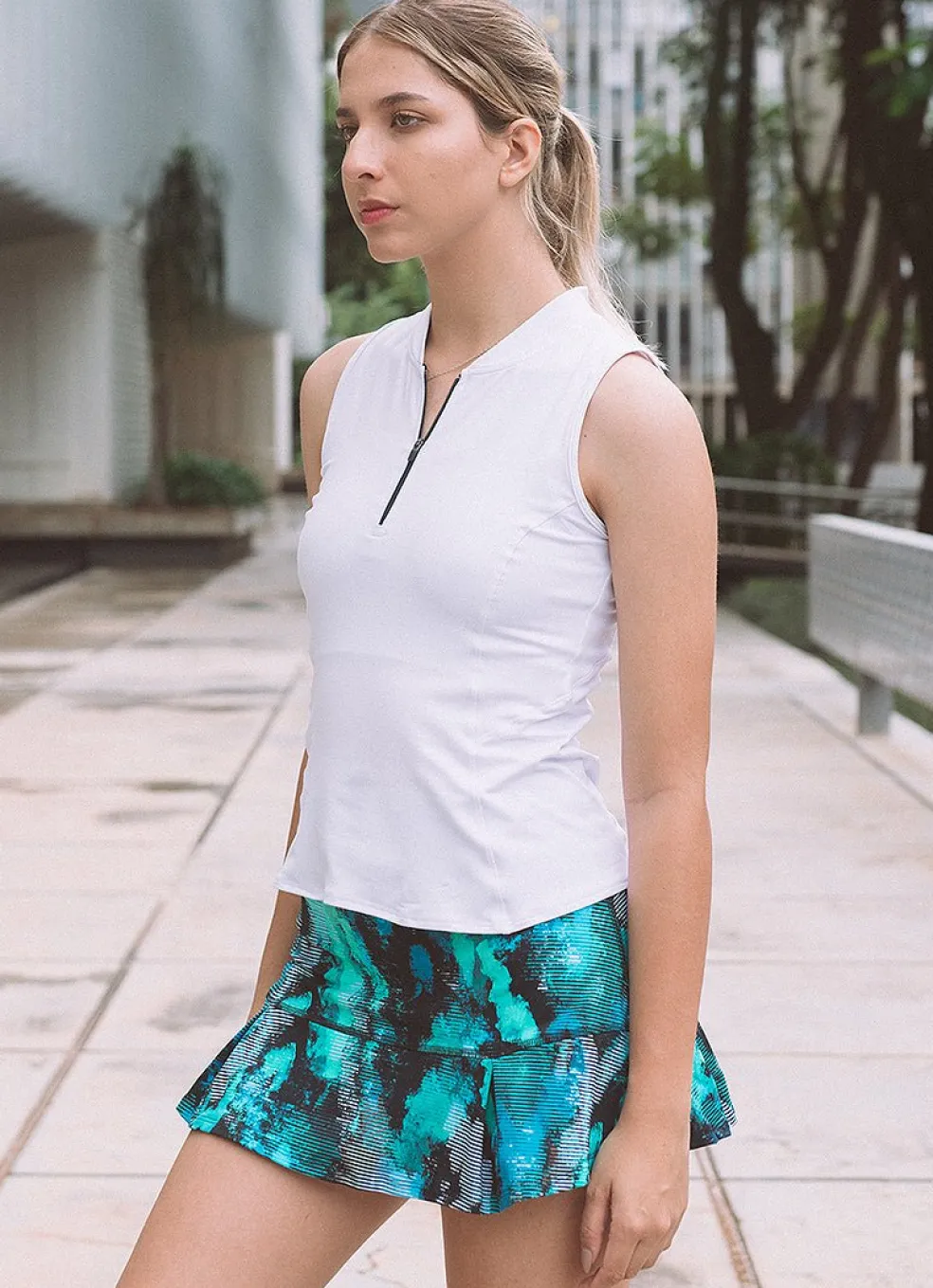 Alley Mock-Neck Tank>Dona Jo Fashion